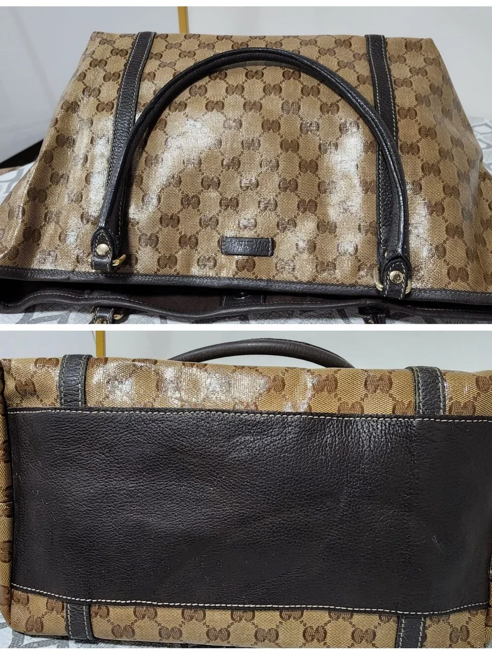 Gucci GG Canvas Jolicoeur Tote Bag Brown/Beige